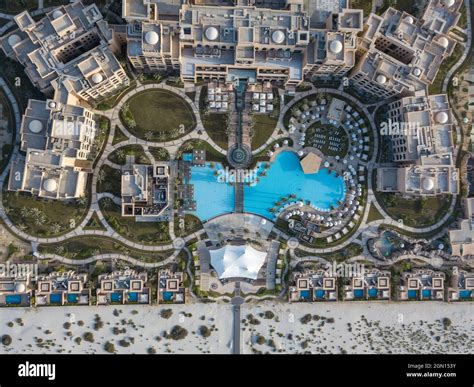 Aerial Of Saadiyat Rotana Resort And Villas With Beach Saadiyat Island