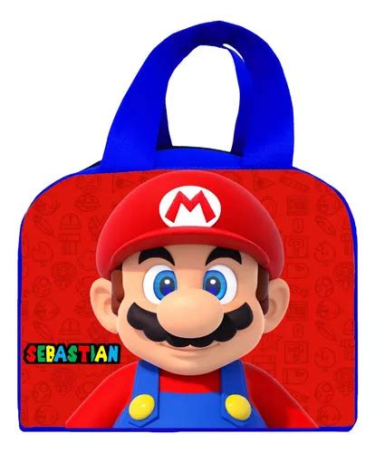 Lonchera Bolo Dulcero Recuerdo Personalizada Mario Bros En Venta En