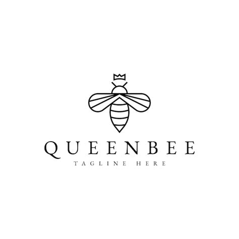 Premium Vector Luxury Queen Bee Logo Design