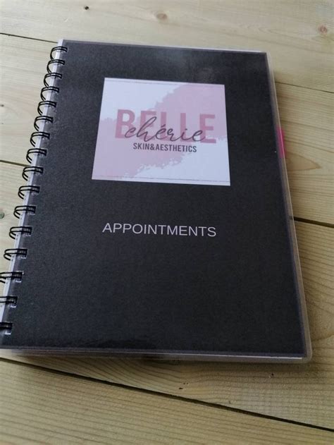 Personalised Salon Appointment Book Hair And Beauty Booking Etsy