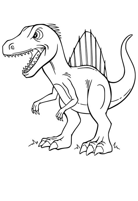 Spinosaurus Vs T Rex Coloring Pages