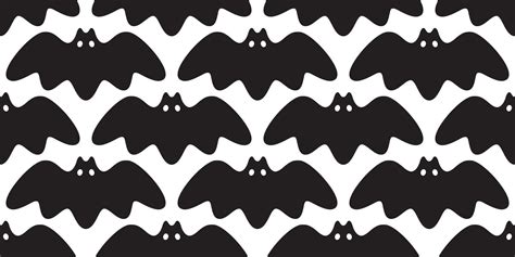 Bat Seamless Pattern Vector Halloween Dracula Vampire Ghost Cartoon