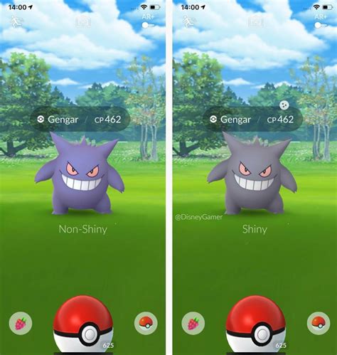 Shiny Gengar Vs Regular Gengar