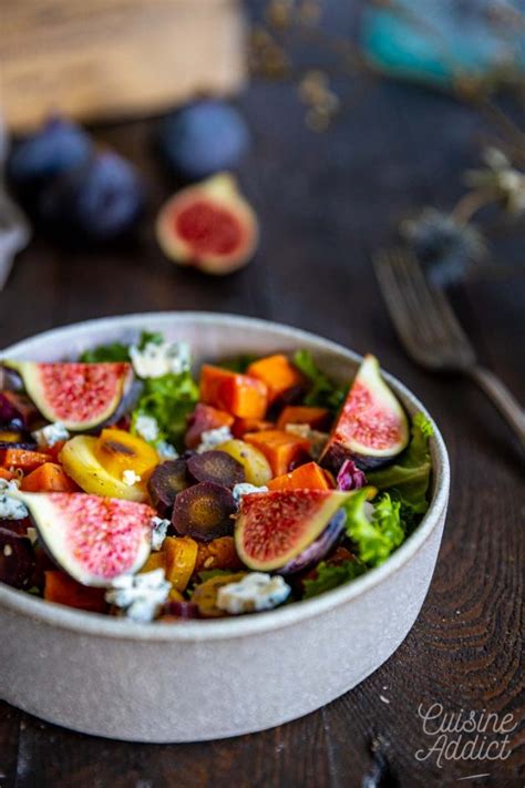 Salade Automnale La Patate Douce Figues Cuisine Addict