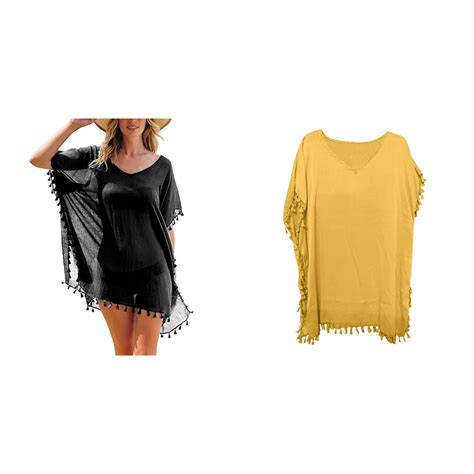 Pack Kcodviy Kaftan Bikini Beach Tops Plus Size Womens Swimwear Women S Trim Loose Plus Size