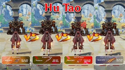 Hu Tao Weapon Comparison Staff Of Homa Vs All Weapons Which One Is