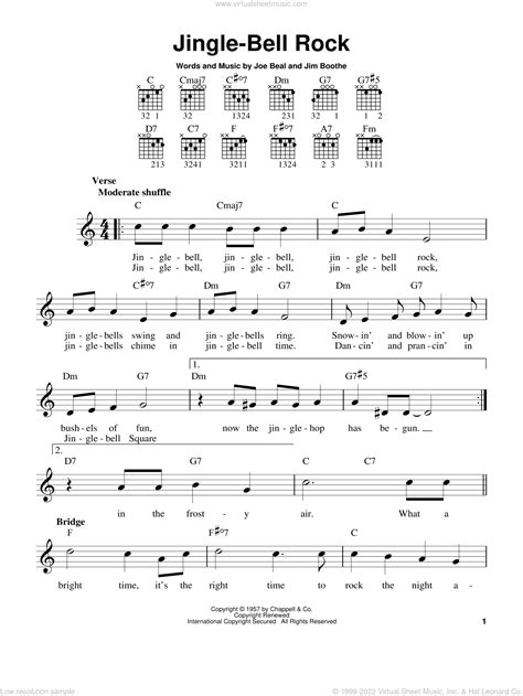 Jingle Bell Rock Sheet Music Easy