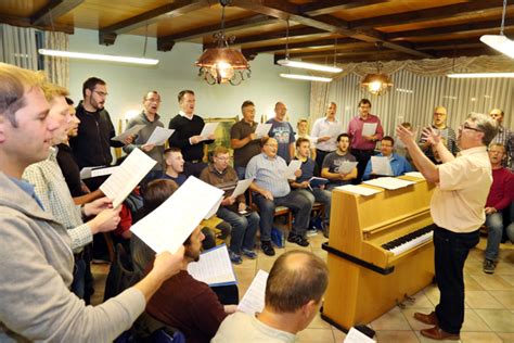 Gro E Resonanz Aufs Chorprojekt M Nnerchor Goes Modern Heisst Es Bei