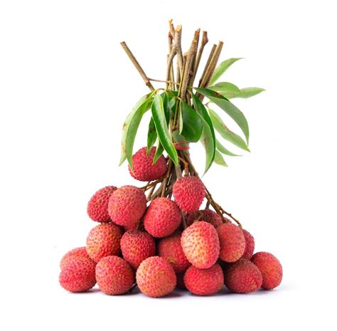 Premium Photo Ripe Lychee Isolate On White Background