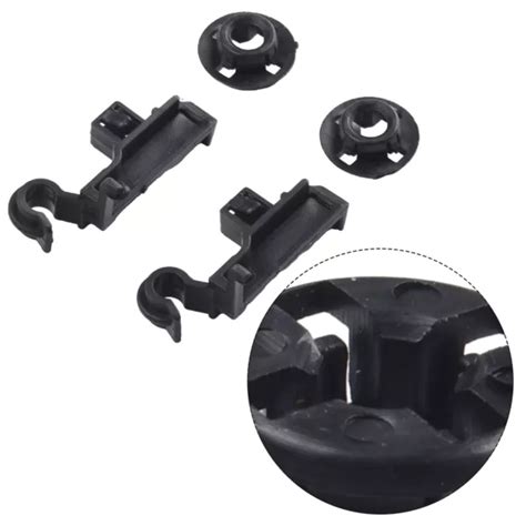 2 SET CAR Hood Prop Rod Clips Grommet Plastic Bonnet Stay Holder For