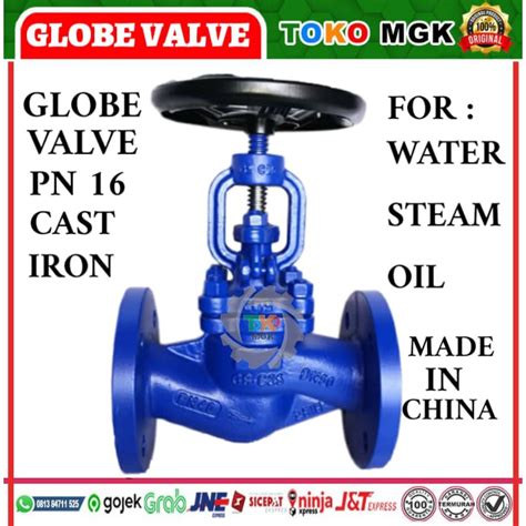 Jual Dn100 4 Inch Pn16 Globe Valve Steam Cast Iron Original Harga Promo Shopee Indonesia