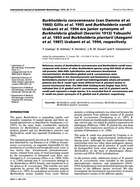 Burkholderia 1 | PDF