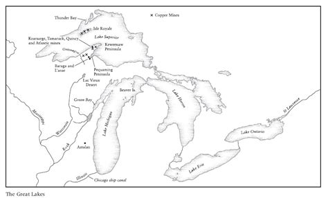 Blank Map Of Great Lakes - Maping Resources