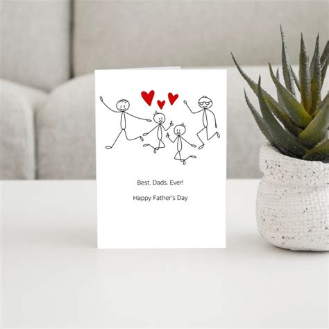 PRINTABLE Father S Day Card Gay Two Dads Father S Day Fathers Day