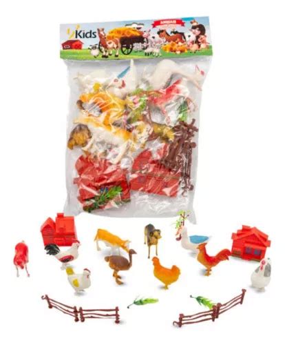 Kit Animais Da Fazenda Fazendinha Brinquedo 10 Peças MercadoLivre