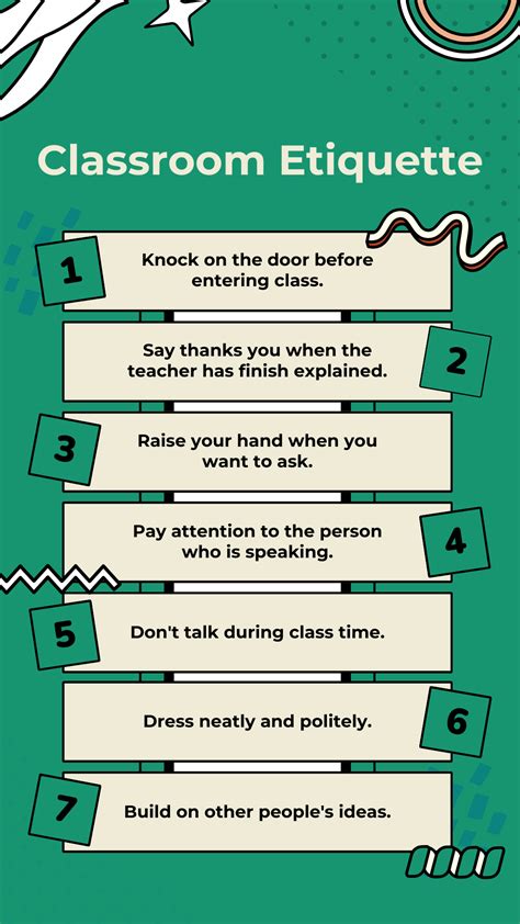 Mastering Etiquette A Guide For The Classroom Classroom Etiquette