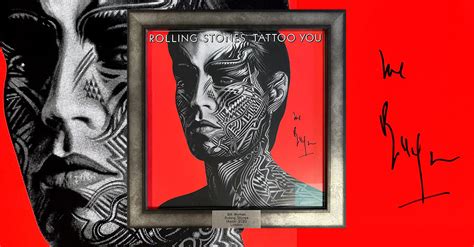 Rolling Stones Bassist Bill Wyman Signiert LP Tattoo You