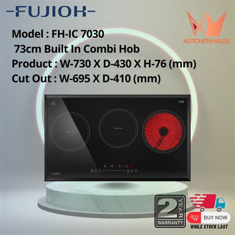 Fujioh Hybrid Hob With Induction Ceramic Zones Fh Ic Dapur