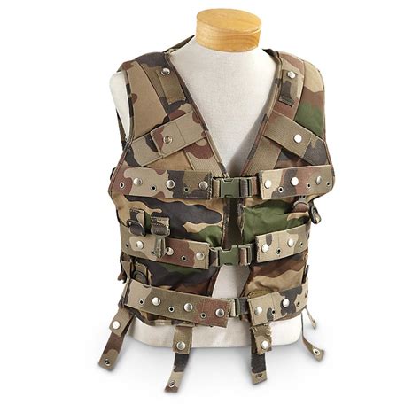 Used French Military Surplus Tactical Vest Cce Camo 211206 Vests At