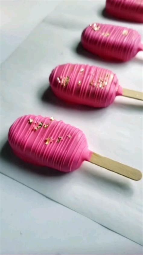 Hot Pink Cakesicles Cake Pop Decorating Cake Pop Designs Fun Desserts