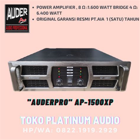 Jual Power Amplifier Professional Auderpro Ap Xp Bisa Untuk