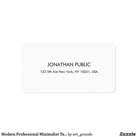 Modern Professional Address Label Template