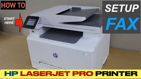 How To Setup Fax With Hp Laserjet Pro Printer Youtube