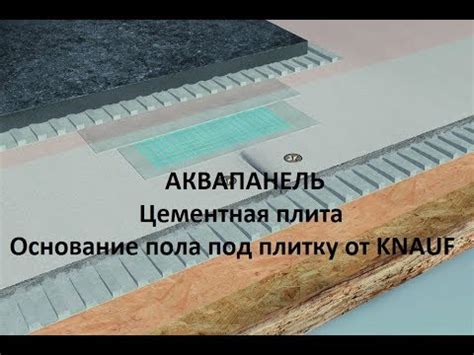 Укладка плитки на деревянный пол. АКВАПАНЕЛЬ. Цементная плита ...