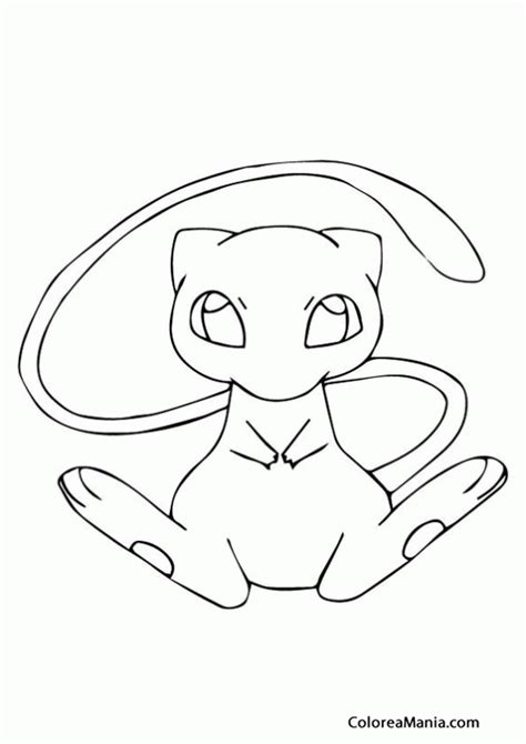 Colorear Pokemon Mew Pokemon Dibujo Para Colorear Gratis