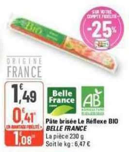 Promo P Te Bris E Le R Flexe Bio Belle France Chez G Icatalogue Fr