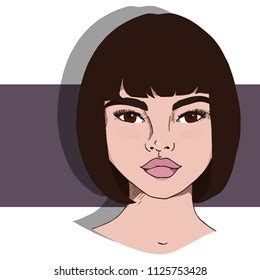 Beautiful Woman Face Nude Makeup Hand Stock Vector Royalty Free Shutterstock