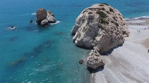 Aphrodites Rock Cyprus Beautiful Aerial Video Youtube