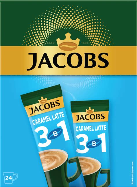 Купить Кофейный напиток Jacobs 3 in 1 Caramel Latte 24 x 12.3 г ...