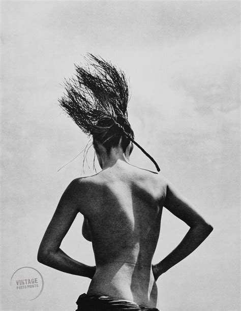 1984 Vintage Herb Ritts Photo Print Nude Female Model Photogravure Art