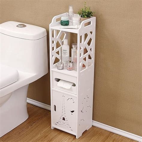 Small Bathroom Storage Corner Floor Cabinet With Doors And Shelves Buy Online At Best Price In