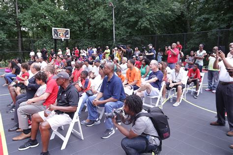 Atlanta Hawks Fulton County Dedicate New Basketball Court At