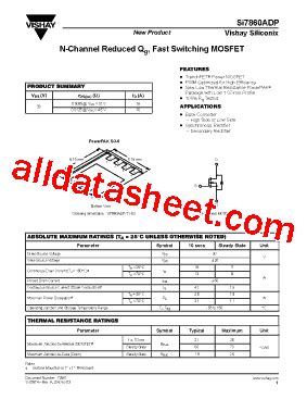 Si Adp Datasheet Pdf Vishay Siliconix