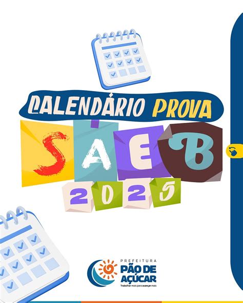Gabarito Da Prova Do Saeb 2025 - Cronograma de aplicação das provas do SAEB 2025 - Prefeitura Municipal ...