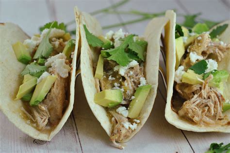 Slow Cooker Creamy Green Chile Chicken Tacos Prevention Rd