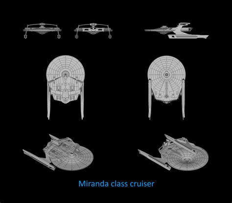 Free Stl File Miranda Class Star Trek Starship Parts Kit Expansion 1 ⭐ ・3d Printing Idea To