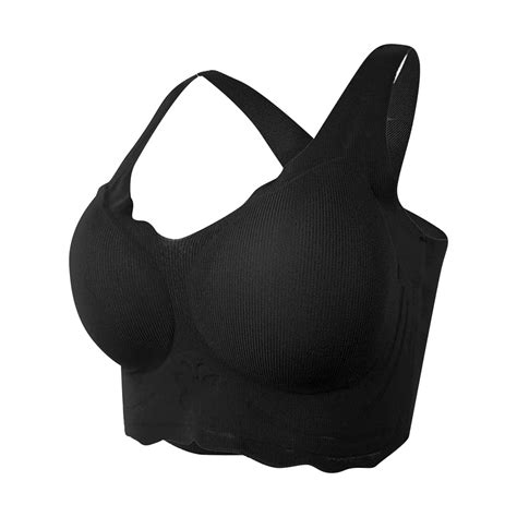 Dengdeng Womens Push Up Sports Criss Cross Back Full Coverage Bras