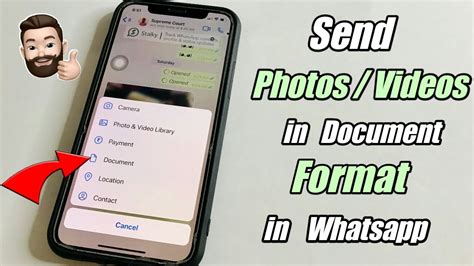 How To Send Photos Videos In Document Format In Whatsapp In IPhone