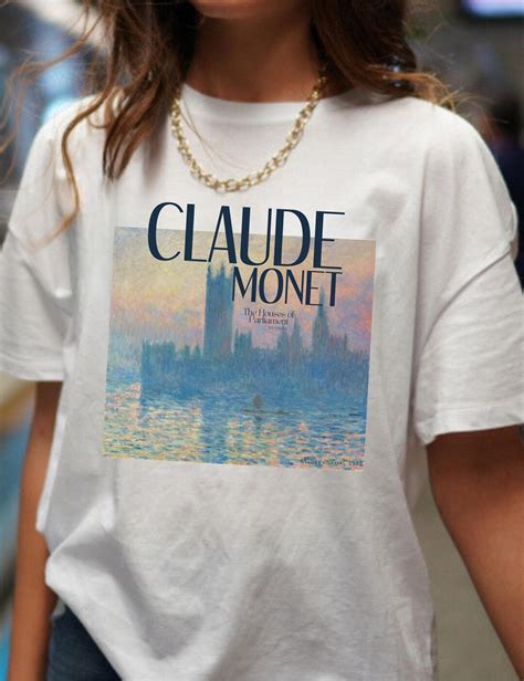 Claude Monet The Houses Of Parliament Monet T Shirt Fine Art Etsy