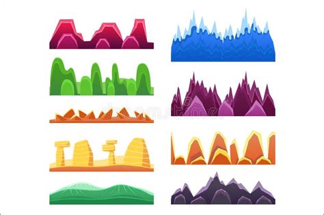 Montanhas Estrangeiras E Deserto Colorido Que Ajardinam Testes Padr Es