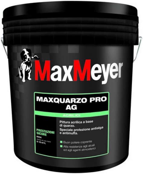 Maxquarzo Pro Ag Pittura Al Quarzo Antialga E Antimuffa Bianco Per