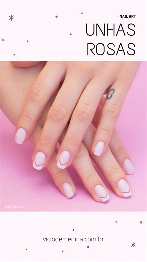 Unhas Decoradas Simples Rosa Se Voc Apaixonada Por Unhas Decoradas E