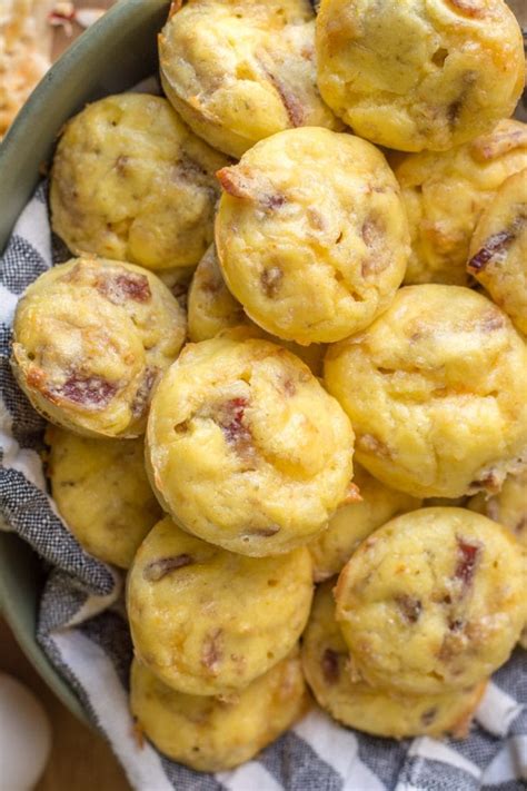 Keto Egg Bites With Bacon Cheese Maebells