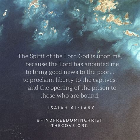 Isaiah 61 1 3 Notes From The Cove