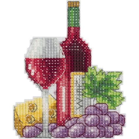 Wine Magnet Cross Stitch Kit Code 8 495 Klart Buy Online On Mybobbin