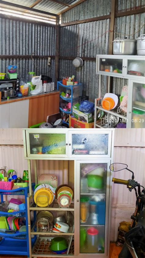 Bagus Nggak Harus Mewah 11 Potret Makeover Dapur Dinding Seng Jadi